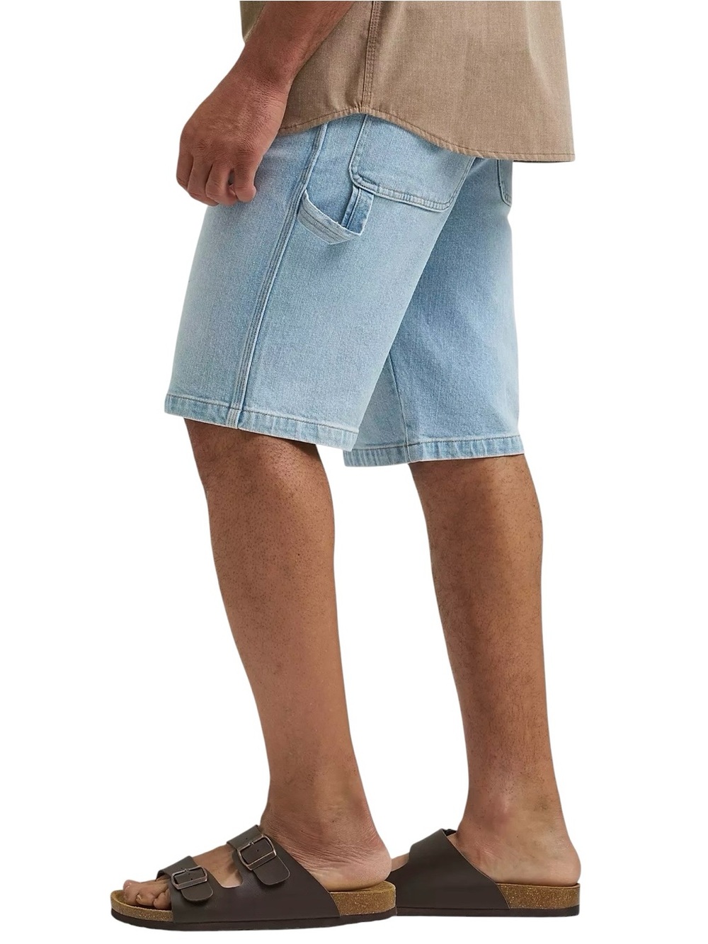 Wrangler Men’s Five Star Premium Denim Carpenter Jean Shorts Light Wash Size 36